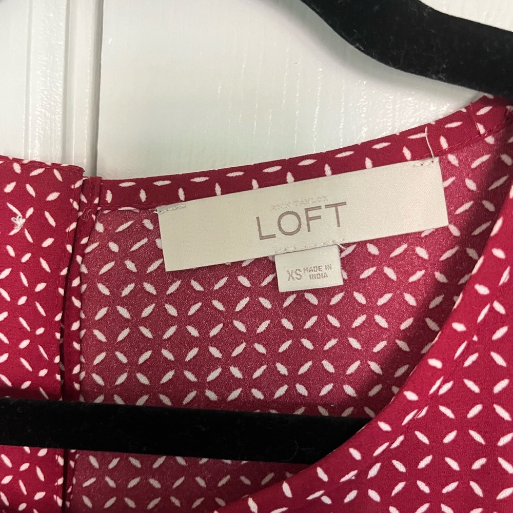 Loft checkered blouse